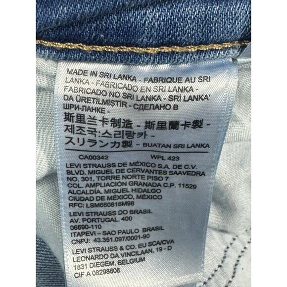 Levi's 725 Women's High Rise Bootcut Blue Stretch Denim Jeans - 34x32 (36x32) - Picture 5 of 7